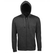 SOL'S Seven Zip Hooded Sweatshirt - Charcoal Marl Size 3XL