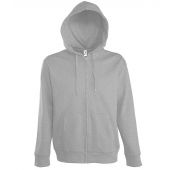 SOL'S Seven Zip Hooded Sweatshirt - Grey Marl Size 3XL