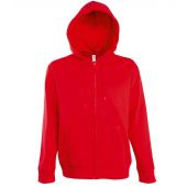 SOL'S Seven Zip Hooded Sweatshirt - Red Size L