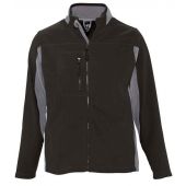 SOL'S Nordic Fleece Jacket - Black/Medium Grey Size S
