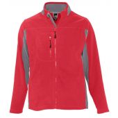 SOL'S Nordic Fleece Jacket - Red/Medium Grey Size S