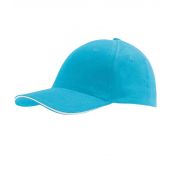 SOL'S Buffalo Cap - Turquoise Blue/White Size ONE
