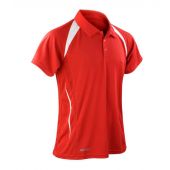 Spiro Team Spirit Polo Shirt - Red/White Size 4XL