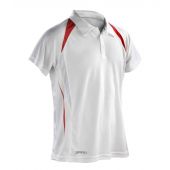 Spiro Team Spirit Polo Shirt - White/Red Size 4XL