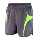 Spiro Micro-Lite Running Shorts - Grey/Lime Green Size XXL