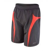 Spiro Micro-Lite Mesh Lined Team Shorts - Black/Red Size XXL