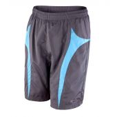 Spiro Micro-Lite Mesh Lined Team Shorts - Grey/Aqua Size XXS