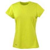 Spiro Ladies Quick Dry Performance T-Shirt - Lime Green Size XL