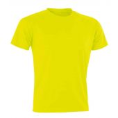 Spiro Impact Performance Aircool T-Shirt - Flo Yellow Size XXS