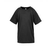 Spiro Kids Impact Performance Aircool T-Shirt - Black Size L