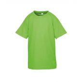 Spiro Kids Impact Performance Aircool T-Shirt - Lime Green Size L