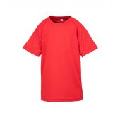 Spiro Kids Impact Performance Aircool T-Shirt - Red Size L