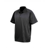 Spiro Impact Performance Aircool Polo Shirt - Black Size 5XL