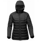 Stormtech Ladies Stavanger Thermal Padded Jacket - Black/Graphite Grey Size XXL