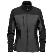 Stormtech Ladies Cascades Soft Shell Jacket - Dolphin/Black Size XXL