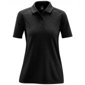 Stormtech Ladies Endurance HD Polo Shirt - Black/Dolphin Size XXL