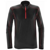 Stormtech Pulse Fleece Pullover Zip Neck Top - Black/Bright Red Size XXL