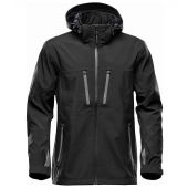 Stormtech Patrol Hooded Soft Shell Jacket - Black/Carbon Size XL