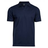 Tee Jays Luxury Stretch V Neck Polo Shirt - Navy Size 3XL