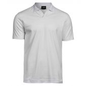 Tee Jays Luxury Stretch V Neck Polo Shirt - White Size 3XL