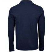 Tee Jays Luxury Stretch Long Sleeve Polo Shirt - Navy Size 3XL