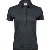 Tee Jays Ladies Pima Cotton Interlock Polo Shirt - Dark Grey Size XXL