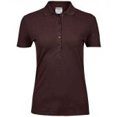 Tee Jays Ladies Luxury Stretch Polo Shirt - Chocolate Size 3XL