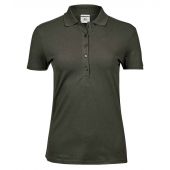Tee Jays Ladies Luxury Stretch Polo Shirt - Deep Green Size 3XL