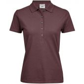 Tee Jays Ladies Luxury Stretch Polo Shirt - Grape Size 3XL