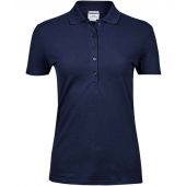 Tee Jays Ladies Luxury Stretch Polo Shirt - Navy Size 3XL