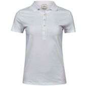 Tee Jays Ladies Luxury Stretch Polo Shirt - White Size 3XL