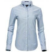 Tee Jays Ladies Perfect Long Sleeve Oxford Shirt - Light Blue Size 3XL