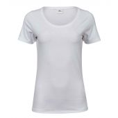 Tee Jays Ladies Stretch T-Shirt - White Size 3XL