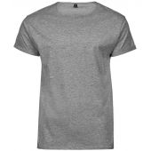 Tee Jays Roll-Up T-Shirt - Heather Grey Size 3XL