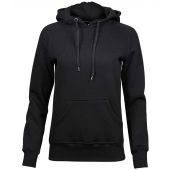 Tee Jays Ladies Raglan Hooded Sweatshirt - Black Size XXL