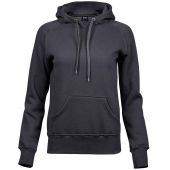 Tee Jays Ladies Raglan Hooded Sweatshirt - Dark Grey Size XXL