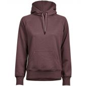 Tee Jays Ladies Raglan Hooded Sweatshirt - Grape Size XXL