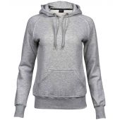 Tee Jays Ladies Raglan Hooded Sweatshirt - Heather Grey Size XXL