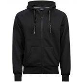 Tee Jays Fashion Zip Hooded Sweatshirt - Black Size 3XL