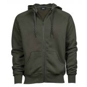 Tee Jays Fashion Zip Hooded Sweatshirt - Deep Green Size 3XL