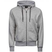 Tee Jays Fashion Zip Hooded Sweatshirt - Heather Grey Size 3XL