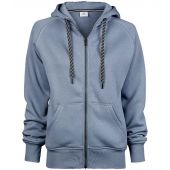 Tee Jays Ladies Fashion Zip Hooded Sweatshirt - Flintstone Size XXL