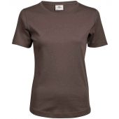 Tee Jays Ladies Interlock T-Shirt - Chocolate Size 3XL