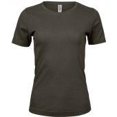 Tee Jays Ladies Interlock T-Shirt - Dark Olive Size 3XL