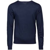 Tee Jays Merino Blend Crew Neck Sweater - Navy Size 3XL