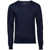 Tee Jays Merino Blend V Neck Sweater - Navy Size 3XL