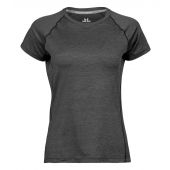 Tee Jays Ladies CoolDry™ T-Shirt - Black Melange Size XXL