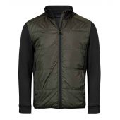 Tee Jays Hybrid-Stretch Jacket - Deep Green/Black Size 3XL