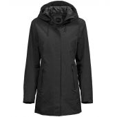 Tee Jays Ladies All Weather Parka Jacket - Black Size 3XL