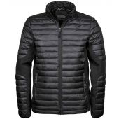 Tee Jays Crossover Padded Jacket - Black/Black Size 4XL